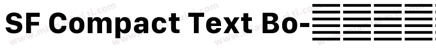 SF Compact Text Bo字体转换